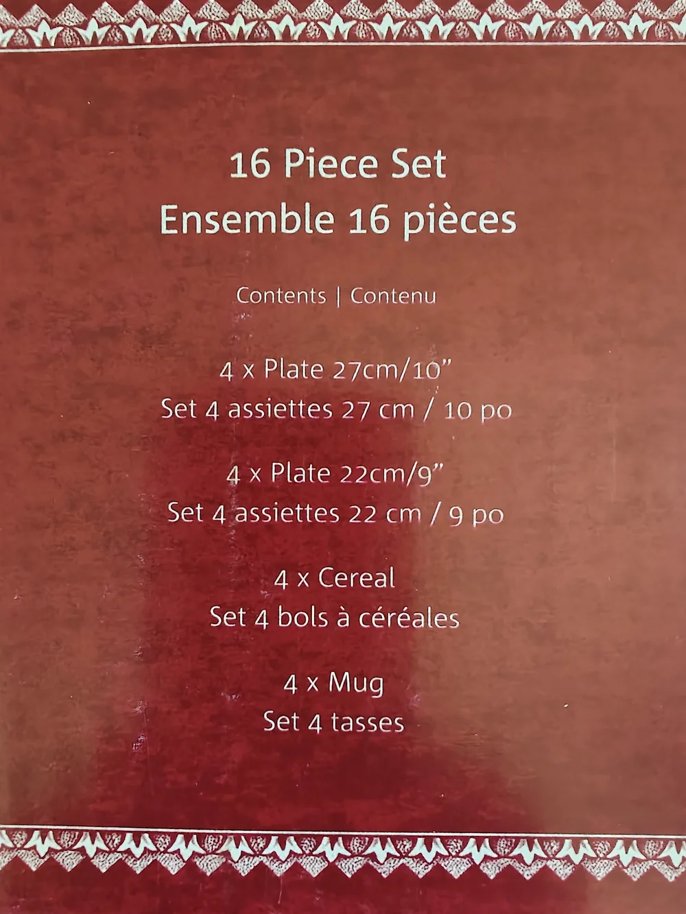 Johnson Brother's  16 Piece Set. It Was The Night Before Christmas.